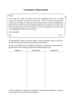 Vorschau - Arbeitsblätter - Fremdwörter richtig schreiben und nachschlagen - Seite 1