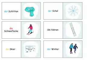 Vista previa - Juegos / Gamificación - Domino "der Winter" alemán - página 1