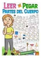 Aperçu - Feuilles d'exercices - Leer y pegar partes del cuerpo Espagnol - Page de couverture