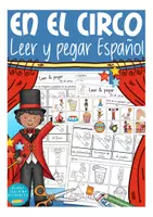 Aperçu - Feuilles d'exercices - LEER Y PEGAR en el circo Español - Page de couverture