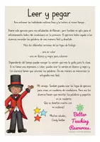 Aperçu - Feuilles d'exercices - LEER Y PEGAR en el circo Español - Page 1