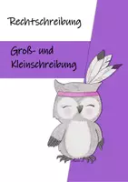 Vorschau - Stundenentwürfe - Rechtschreibung: Wiederholung der Großschreibung - Deckblatt