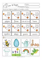 Aperçu - Feuilles d'exercices - leer y pegar - PRIMAVERA Espagnol - Page 2