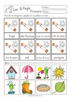 Aperçu - Feuilles d'exercices - leer y pegar - PRIMAVERA Espagnol - Page 3