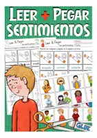 Aperçu - Feuilles d'exercices - Leer y pegar - los sentimientos Espagnol - Page de couverture