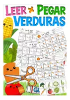 Aperçu - Matériel pour travaux manuels / dessin - leer y pegar - verduras Espagnol - Page de couverture