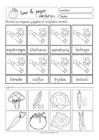 Aperçu - Matériel pour travaux manuels / dessin - leer y pegar - verduras Espagnol - Page 2