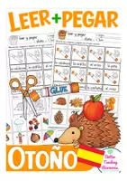Aperçu - Feuilles d'exercices - leer y pegar - otoño Espagnol - Page de couverture