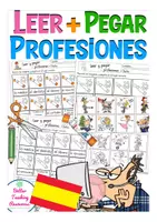 Aperçu - Feuilles d'exercices - leer y pegar - profesiones Espagnol - Page de couverture