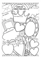 Aperçu - Feuilles d'exercices - carta de amor para mí Espagnol Saint-Valentin - Page 1