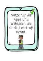 Vorschau - Präsentationen/Tafelbilder - Medienkompetenz: Tablet-Regeln (Aushänge & Karten) - Neue Medien - Kl. 3/4 - Seite 2