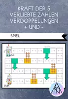 Vorschau - Spiele - Leiterlispiel Kraft der 5 verliebte Zahlen Verdoppelungen bis 10 - Deckblatt