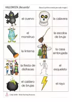 Aperçu - Jeux - Halloween RECUERDA! Espagnol jeu de mémoire - Page 3