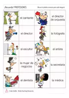 Aperçu - Jeux - las profesiones RECUERDA! Espagnol jeu de mémoire - Page 2