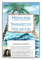 Vorschau - Text - Dankbarkeits-Meditation (für Groß und Klein) - Deckblatt