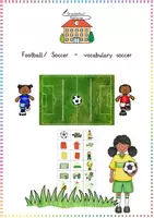 Aperçu - Jeux - Football/ Soccer - vocabulary soccer - Page de couverture