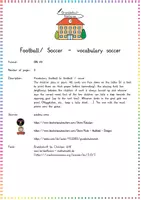 Aperçu - Jeux - Football/ Soccer - vocabulary soccer - Page 1
