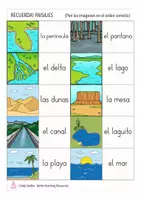 Aperçu - Jeux - paisajes y naturaleza RECUERDA! Espagnol jeu de mémoire - Page 3