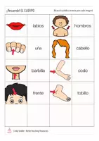 Aperçu - Jeux - partes del cuerpo RECUERDA! Espagnol jeu de mémoire - Page 3