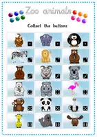 Aperçu - Jeux - Game Collect the buttons - Zoo animals - Page 2