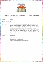 Aperçu - Jeux - Game Collect the buttons - Zoo animals - Page 1