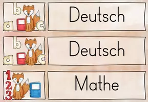 Vorschau - Bildkarten - Tagestransparenz - Fuchsklasse / Fuchs - Seite 1