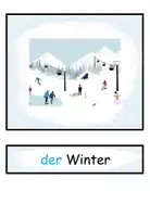 Vista previa - Presentaciones - Tarjetas de imágenes y tarjetas de palabras "der Winter" alemán - página 1