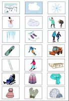 Vista previa - Elementos para la creación de materiales - Símbolos para el cuaderno de vocabulario "der Winter" - página 2
