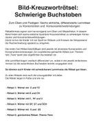 Vorschau - Arbeitsblätter - Kreuzworträtsel zu Konsonanten und Konsonantenverbindungen: Z/TZ, K/CK, SCH/ST/SP, F/PF/V, S/SS - Seite 1