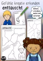 Vorschau - Arbeitsblätter - ENTTÄUSCHUNG / enttäuscht - Gefühle kreativ erkunden - Sketchnotes - Deckblatt