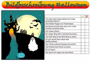 Vista previa - Hojas de trabajo - Descripción de la imagen "Halloween2" alemán - Portada