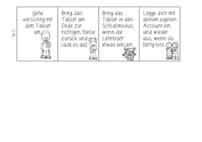 Vorschau - Arbeitsblätter - Medienkompetenz: Tablet-Regeln Leporello (3 Versionen) - Neue Medien - Kl. 3/4 - Seite 3
