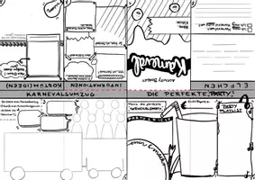 Vorschau - Arbeitsblätter - Karneval - Fasching - activity booklet - Faltheftchen - Seite 3