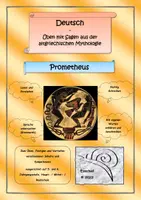 Vorschau - Arbeitsblätter - Prometheus: Lesetext + Aufgaben (Grammatik Rechtschreibung) - Deckblatt
