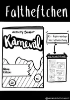 Vorschau - Arbeitsblätter - Karneval - Fasching - activity booklet - Faltheftchen - Deckblatt