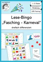 Vorschau - Spiele - Fasching / Karneval: Lese-Bingo - Deckblatt