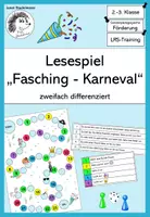 Vorschau - Spiele - Fasching / Karneval: Lesespiel - Deckblatt