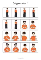 Aperçu - Feuilles d'exercices - Body Percussion Pattern 3 - Page 1