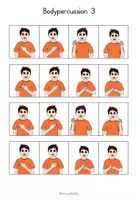 Aperçu - Feuilles d'exercices - Body Percussion Pattern 3 - Page 3