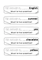 Aperçu - Cartes d'exercices - The answer is... What is the question? (speaking activity) - Page 2