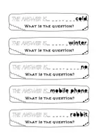 Aperçu - Cartes d'exercices - The answer is... What is the question? (speaking activity) - Page 3