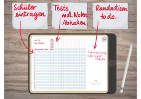 Vorschau - selbst erstellte Cliparts/Grafiken - 6 x Digitales Notizbuch: Schülerbeobachtung im Unterricht - Seite 3