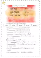 Vorschau - Arbeitsblätter - Spanisch: Verben im presente (-ir/ regelmäßig) dreifachdifferenziert - Deckblatt