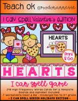 Vista previa - Hojas de trabajo - I CAN SPELL Series Special Edition Holidays Valentine Pizza Kids - Portada