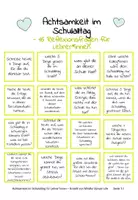 Vorschau - Arbeitsblätter - Achtsamkeits-Challenge: 16 Reflexionsfragen für Lehrer*innen - kostenlos #Areyouok - Seite 1
