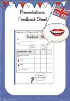Vorschau - Arbeitsblätter - Rückmeldebogen für Präsentationen (Feedback Sheet) - Deckblatt