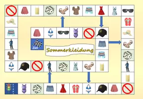 Vista previa - Juegos / Gamificación - Juego de mesa "Sommerkleidung" alemán - página 1