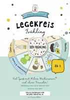 Vorschau - Arbeitsblätter - Legekreis Frühling Basteln Kopiervorlage PDF handgezeichnet - Seite 1