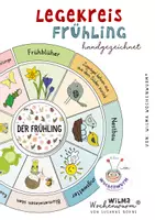 Vorschau - Arbeitsblätter - Legekreis Frühling Basteln Kopiervorlage PDF handgezeichnet - Deckblatt
