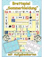 Vista previa - Juegos / Gamificación - Juego de mesa "Sommerkleidung" alemán - Portada